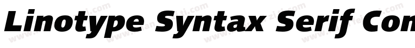 Linotype Syntax Serif Com Light字体转换